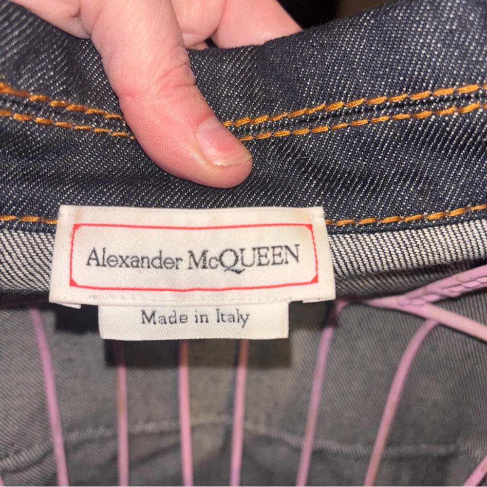 Alexander McQueen Deconstructed Denim Jacket - Picture 8 of 9